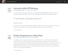 Tablet Screenshot of blog.chriskankiewicz.com