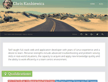 Tablet Screenshot of chriskankiewicz.com